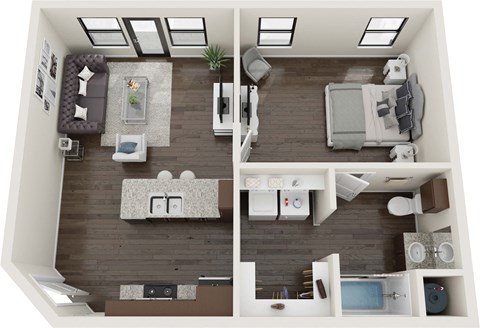 1 Bedroom Element Floor Plan